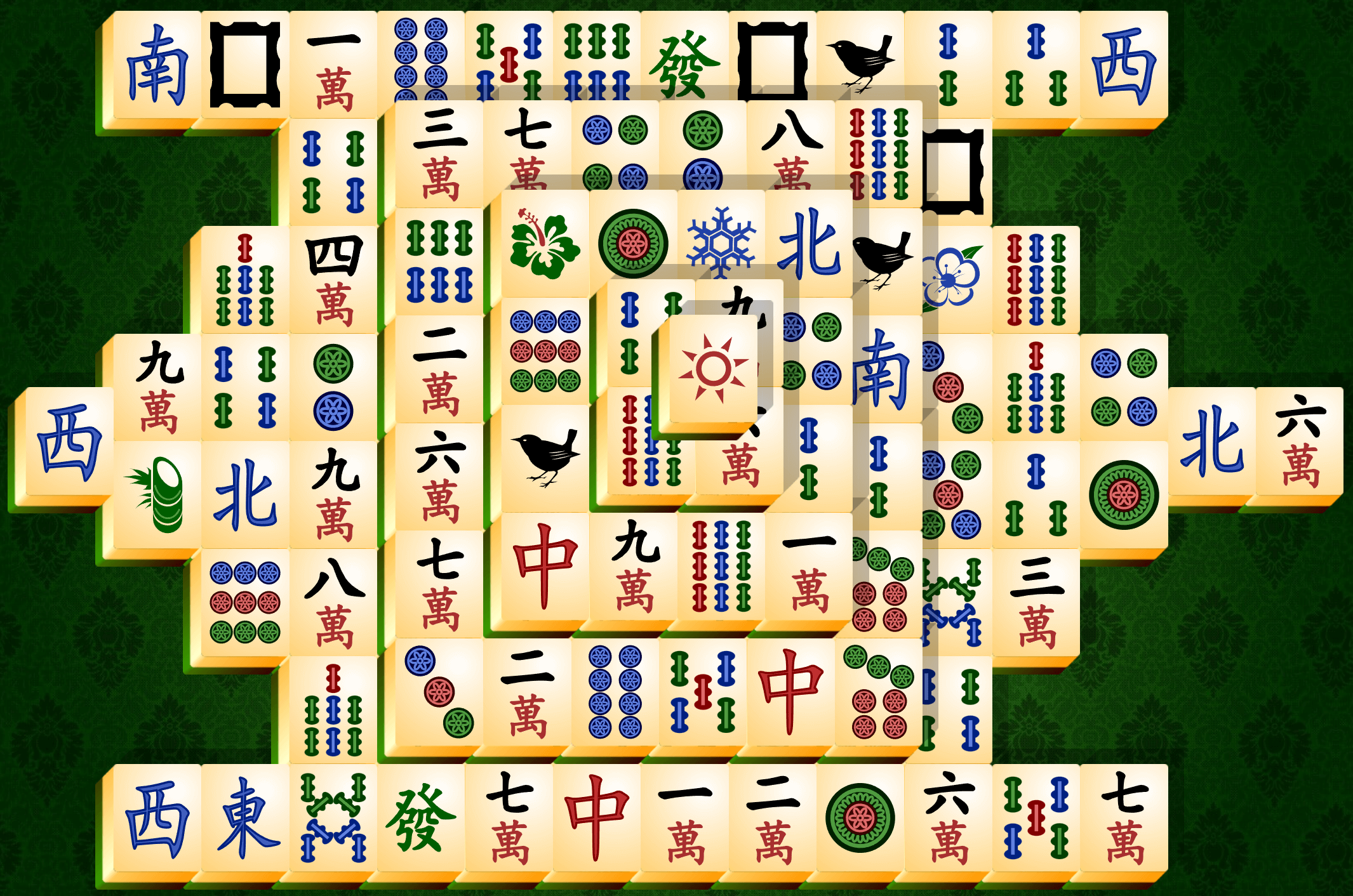 Mahjong Solitaire, bố cục Rùa